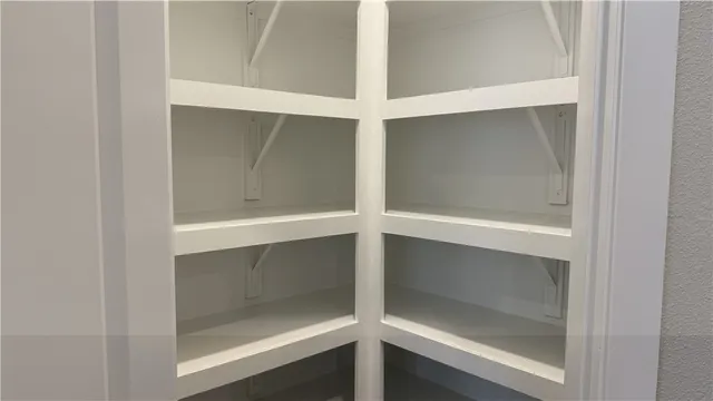 a view of a room that has a window in it