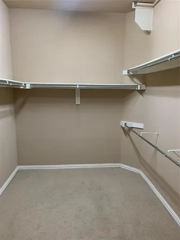 a close view of closet