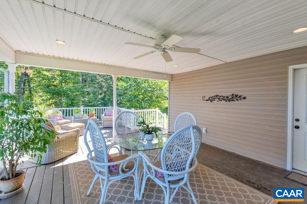 205 Old Stony Ridge Road Afton, VA 22920 - Photo 48 of 70 a view of a dining room with furniture window and outside view