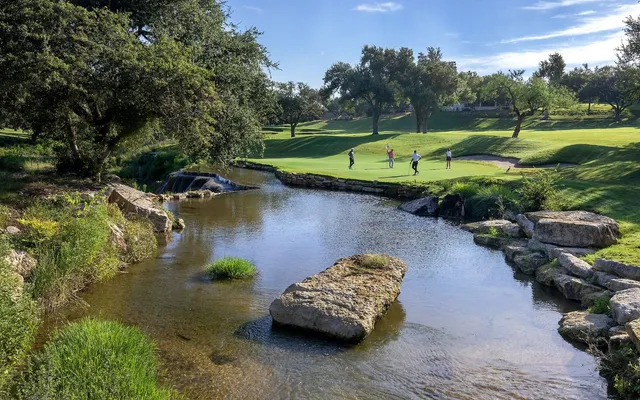 an aerial view of a backyard