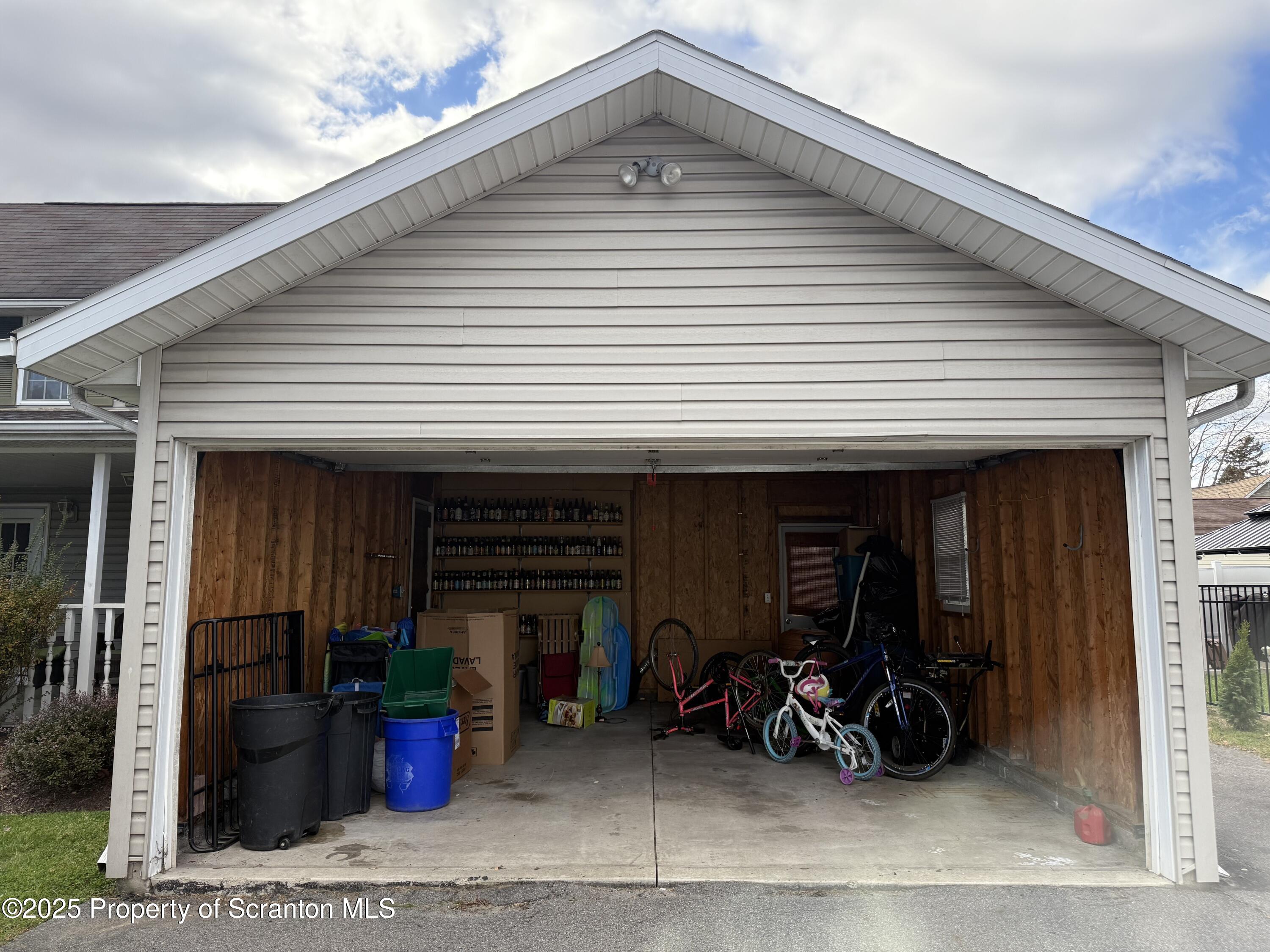 302 Main Street Blakely, PA 18452 - Photo 8 of 38 a view of a car garage of the house