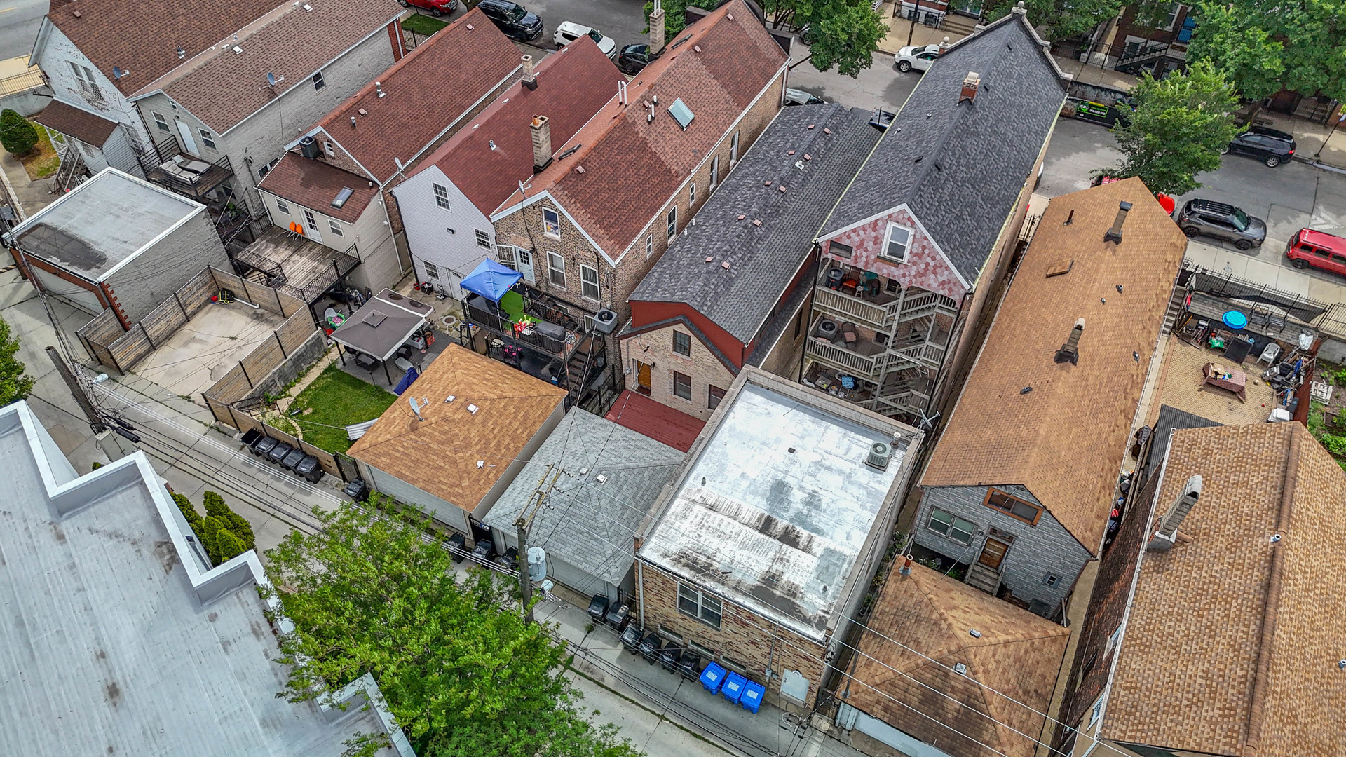 2012 West Coulter Street Chicago, IL 60608 - Photo 45 of 47 an aerial view of a house with wooden floor