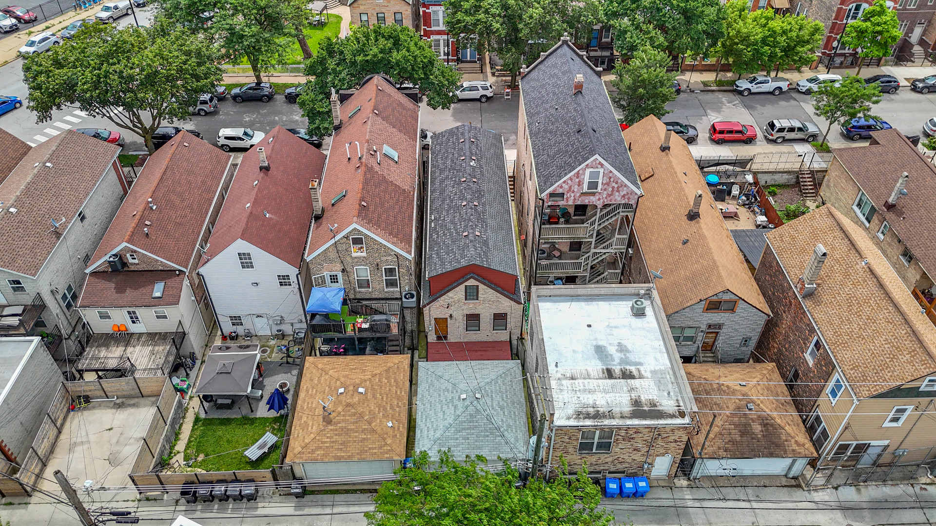 2012 West Coulter Street Chicago, IL 60608 - Photo 46 of 47 an aerial view of houses with outdoor space