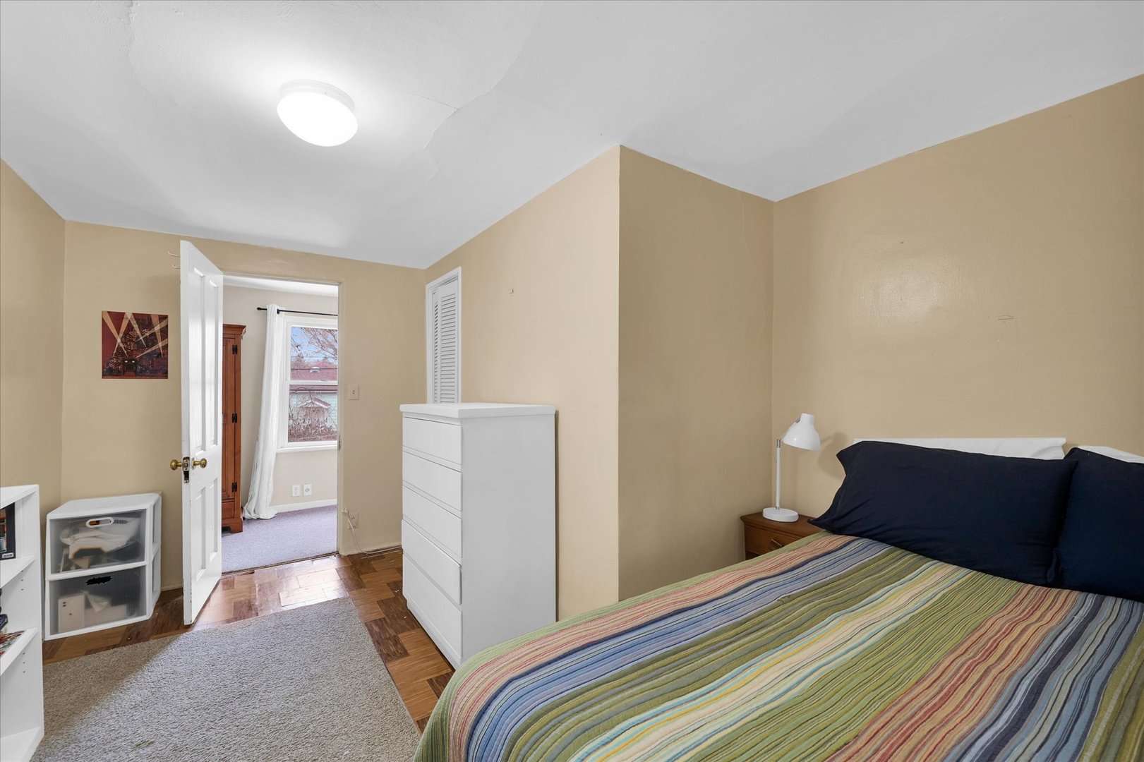 911 Foley Avenue Champaign, IL 61820 - Photo 28 of 33 a bedroom with a bed and a view of bedroom