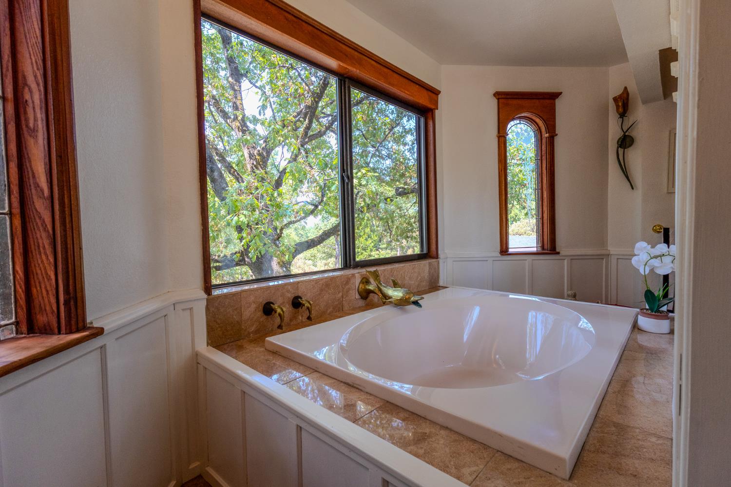27689 Table Meadow Road Auburn, CA 95602 - Photo 36 of 72 a bath tub sitting in a bathroom next to a window