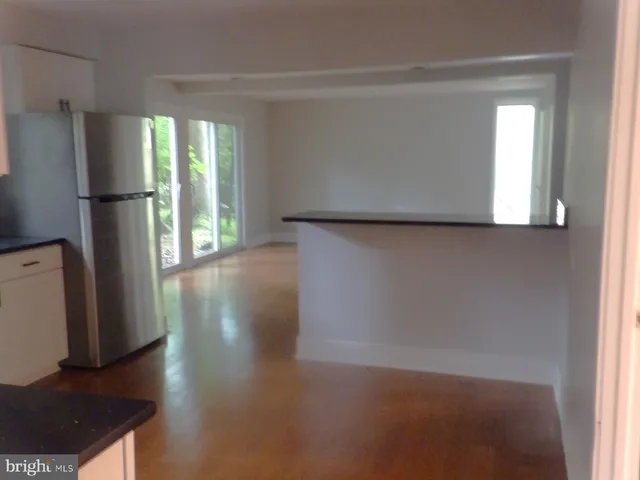 a view of a furniture in an empty room