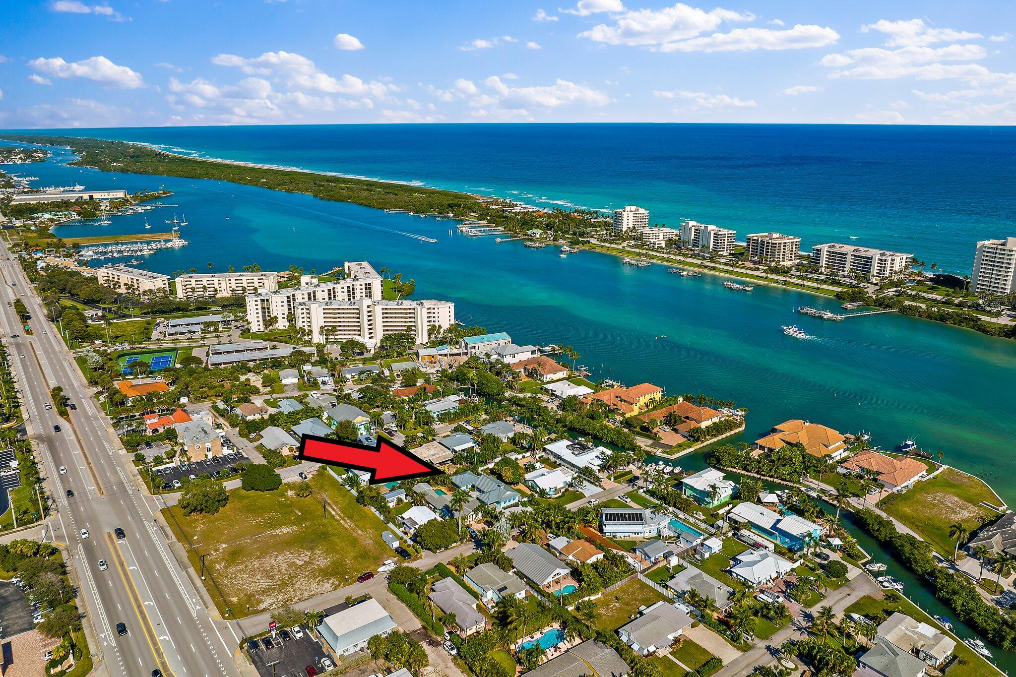 3443 Inlet Court Jupiter, FL 33469 - Photo 57 of 59 3443 Inlet Ct aerial NE