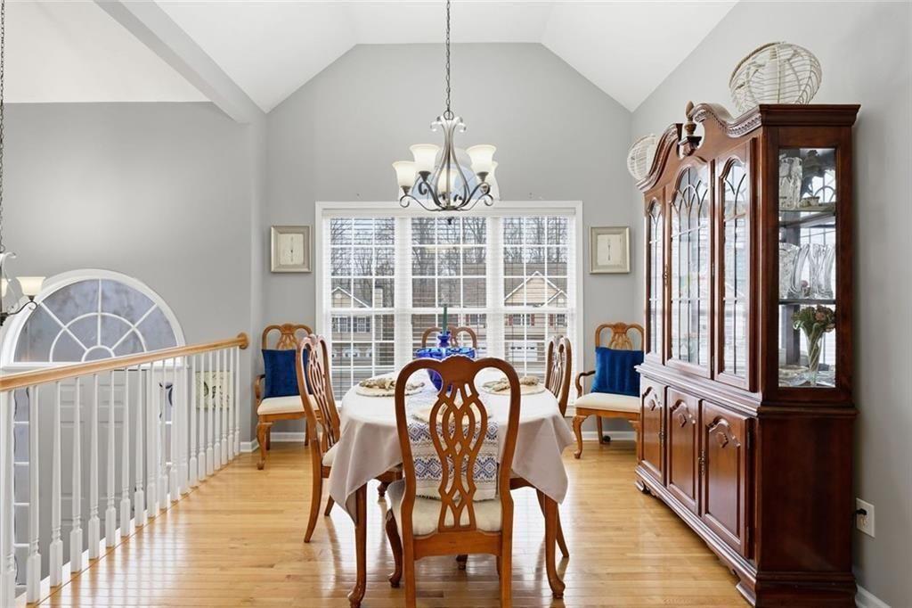 170 Sable Trace Trail Acworth, GA 30102 - Photo 11 of 48 a view of a dining room with furniture and chandelier