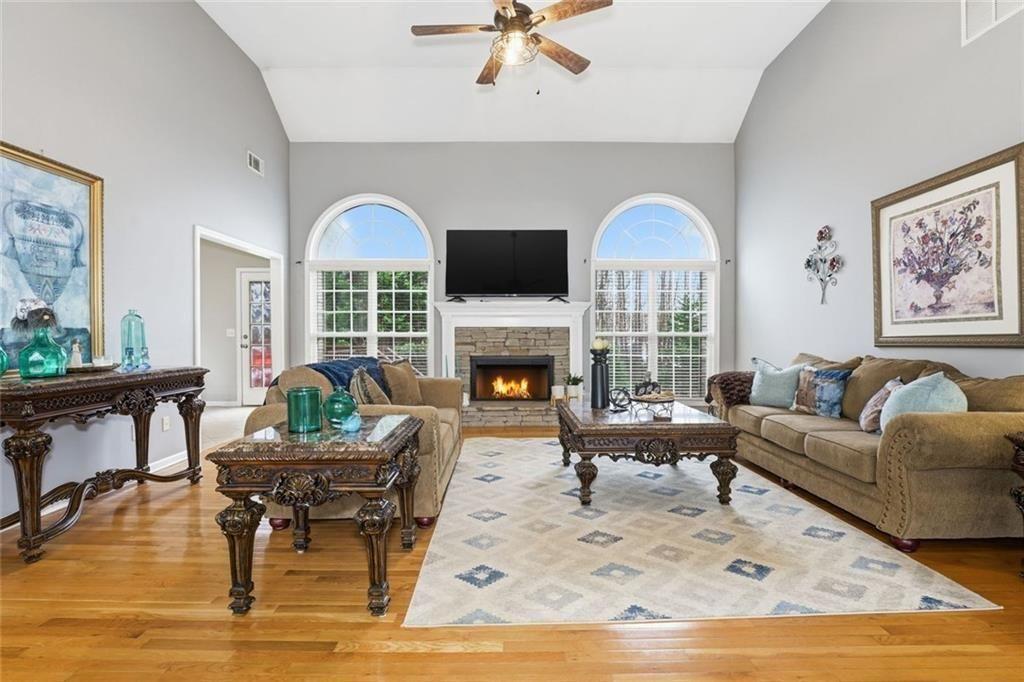 170 Sable Trace Trail Acworth, GA 30102 - Photo 7 of 48 a living room with furniture fireplace and a table