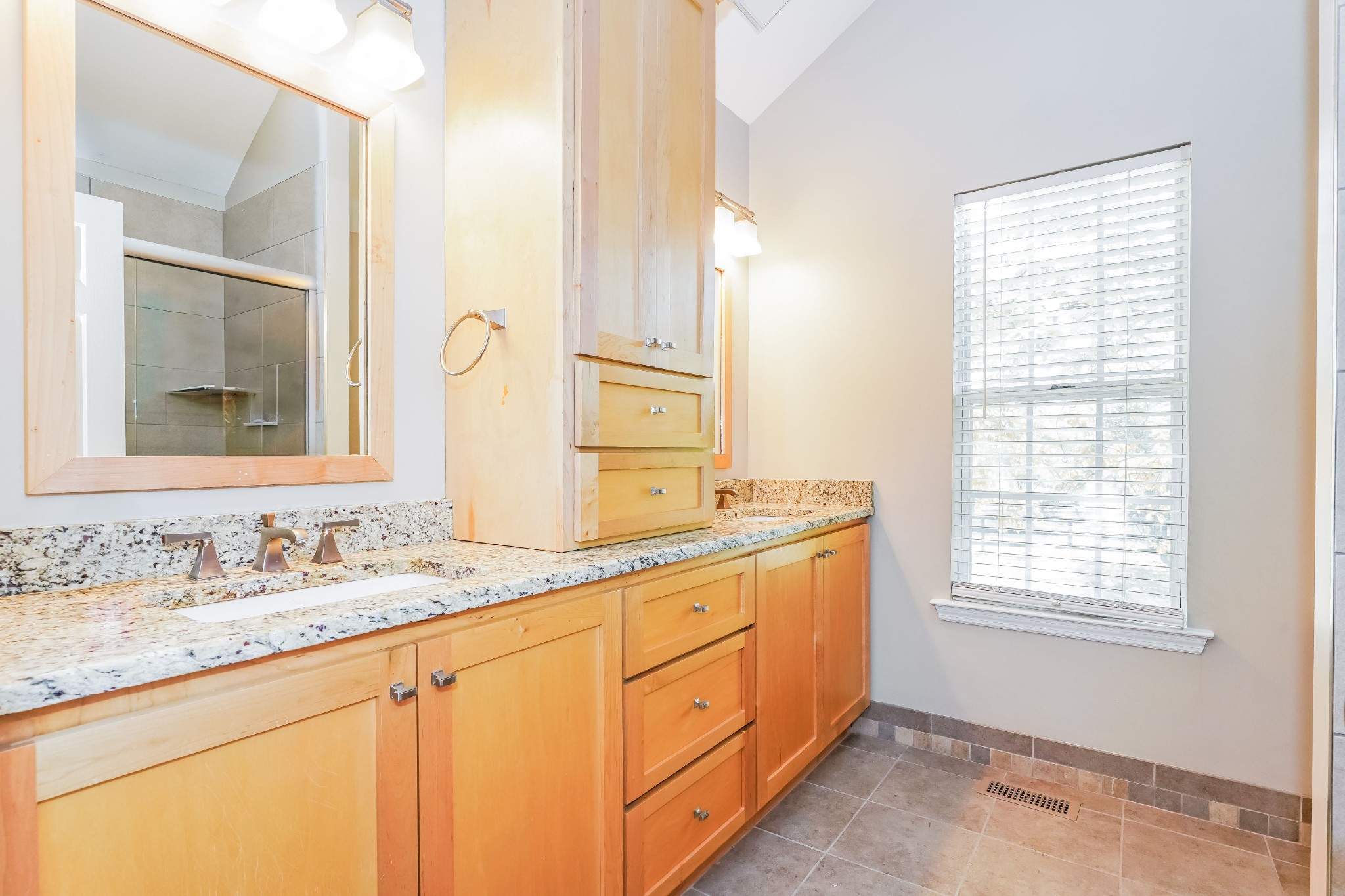 306 Crooked Oak Court Franklin, TN 37067 - Photo 17 of 27 a bathroom with a granite countertop sink and a mirror