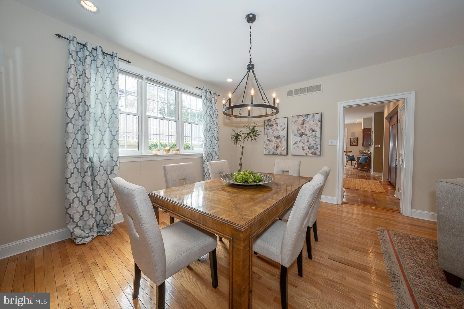 400 Orchard Way Wayne, PA 19087 - Photo 11 of 60 a view of a dining room with furniture window and wooden floor