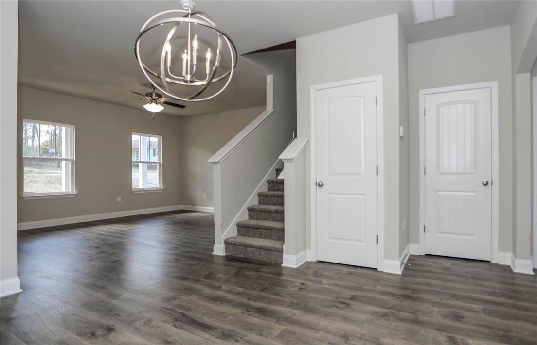 412 Grant Street Easley, SC 29640 - Photo 16 of 40 Dining area, stairs, 2 closets and living room