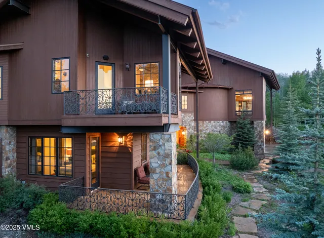 a front view of a house