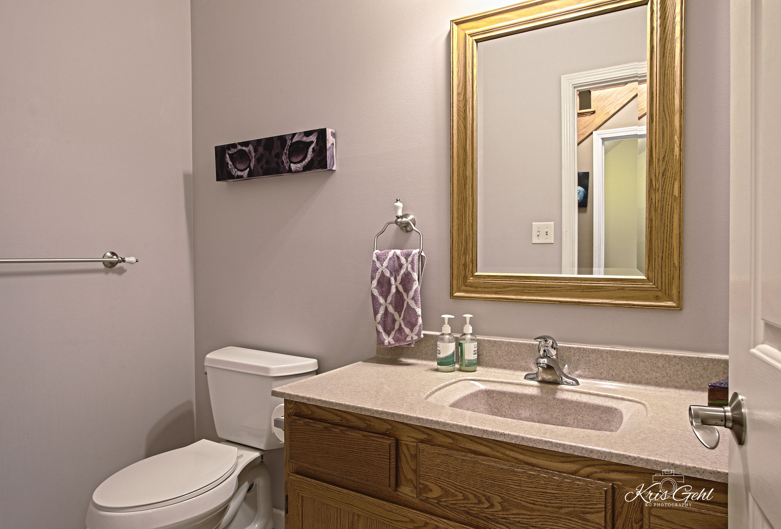 Undisclosed Address Lindenhurst, IL 60046 - Photo 12 of 32 a bathroom with a sink vanity mirror and toilet
