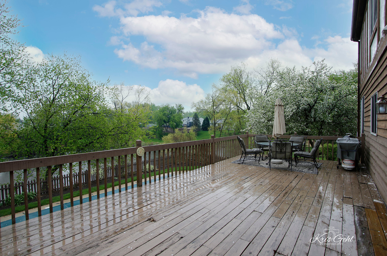 Undisclosed Address Lindenhurst, IL 60046 - Photo 10 of 32 a view of balcony with outdoor seating and wooden floor
