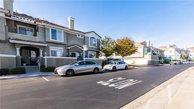 a front view of a building with street