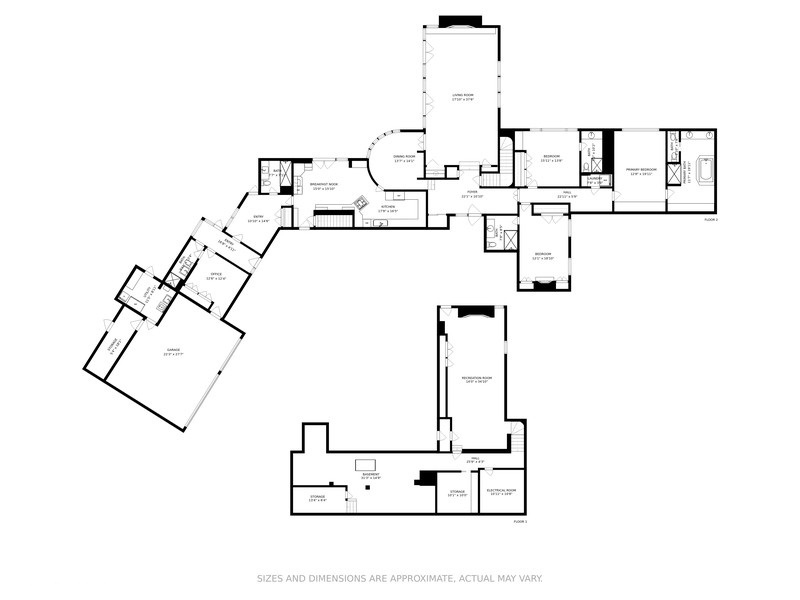 6547 South County Line Road Burr Ridge, IL 60527 - Photo 22 of 24 a picture of floor plan