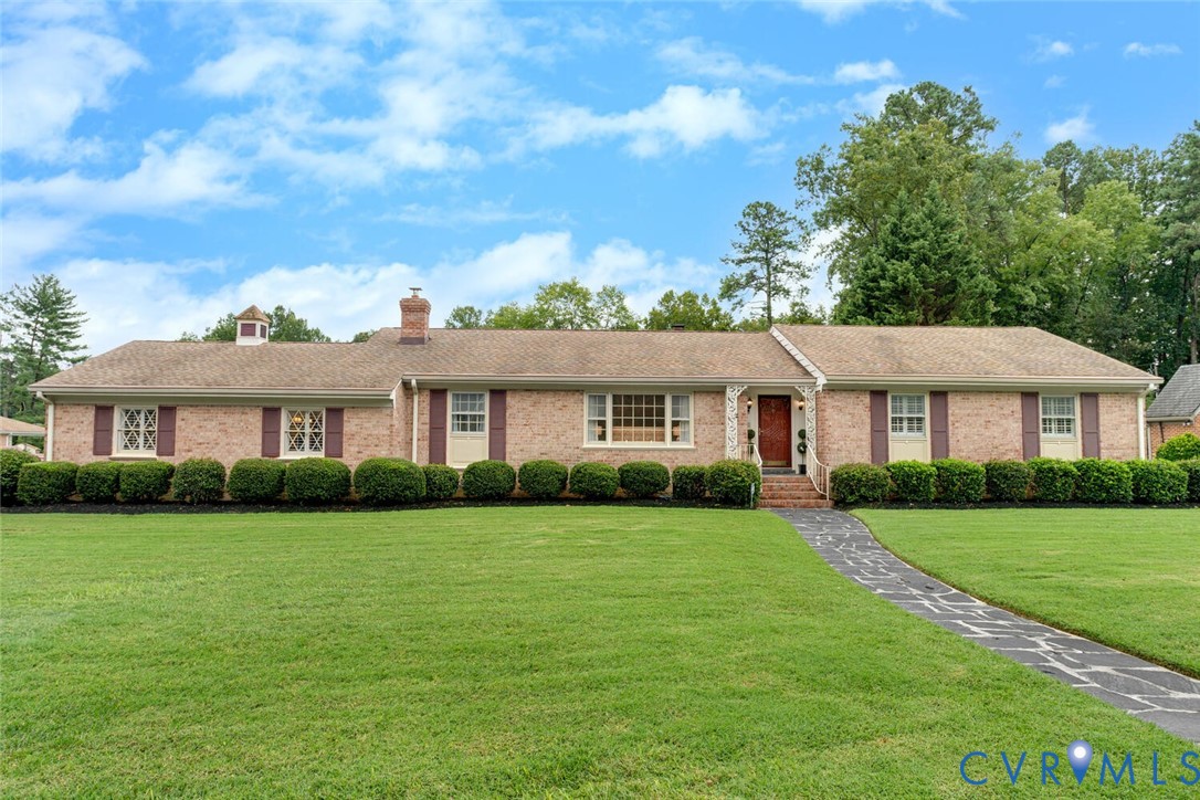307 North Wilkinson Road Richmond, VA 23227 - Photo 1 of 48 Ranch-style home featuring a front yard, brick sid