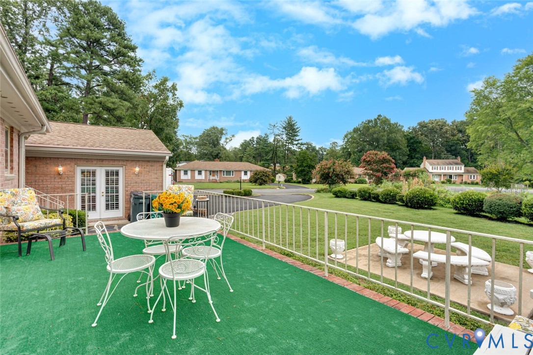307 North Wilkinson Road Richmond, VA 23227 - Photo 41 of 48 Raised Patio with French Doors