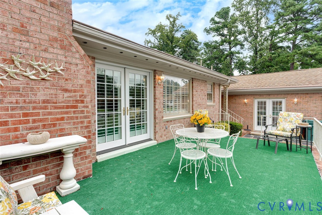 307 North Wilkinson Road Richmond, VA 23227 - Photo 42 of 48 Raised Patio with French Doors