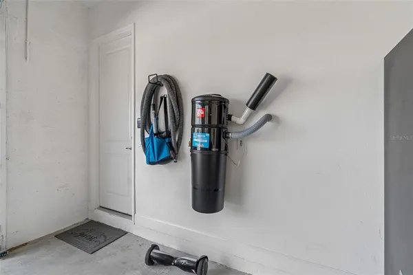 a view of a park with slide