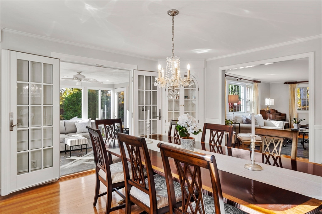 5 Fulton Road Andover, MA 01810 - Photo 9 of 27 a view of a dining room with furniture window and wooden floor