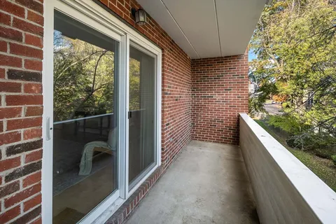 a balcony view with a outdoor space