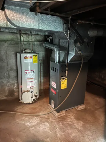 a view of water heater room