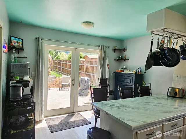 a room with furniture and window