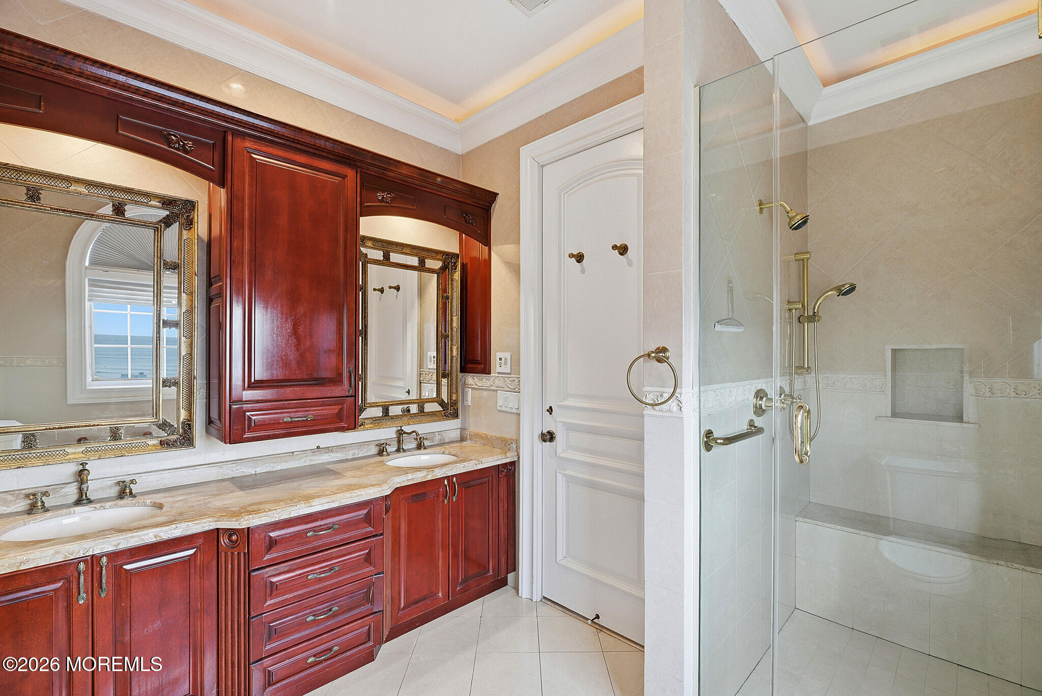 141 Riviera Drive Long Branch, NJ 07740 - Photo 21 of 41 a bathroom with double vanity and a mirror