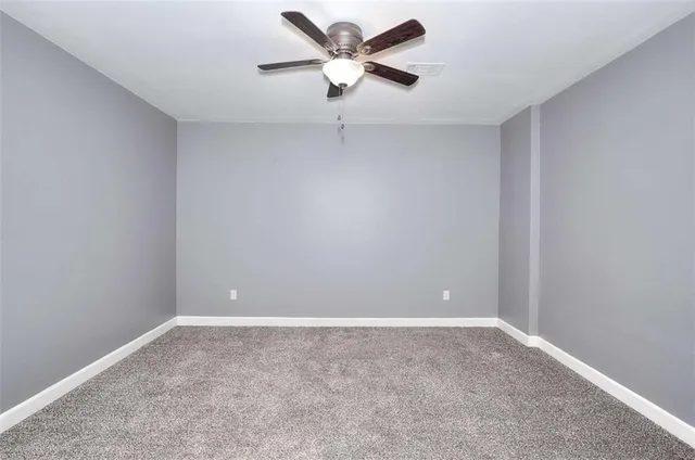 a view of an empty room