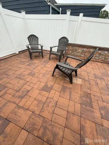 a view of outdoor space with seating