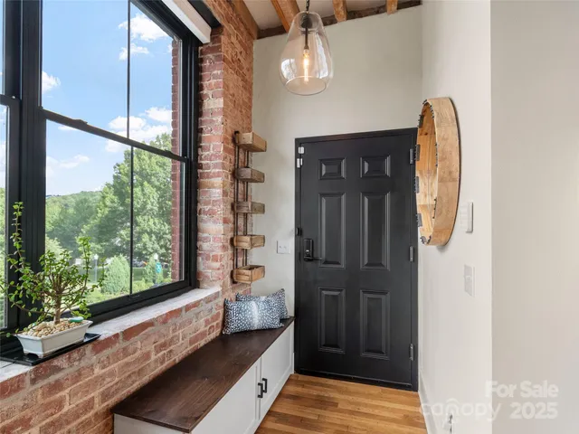a view of a entryway door of the house