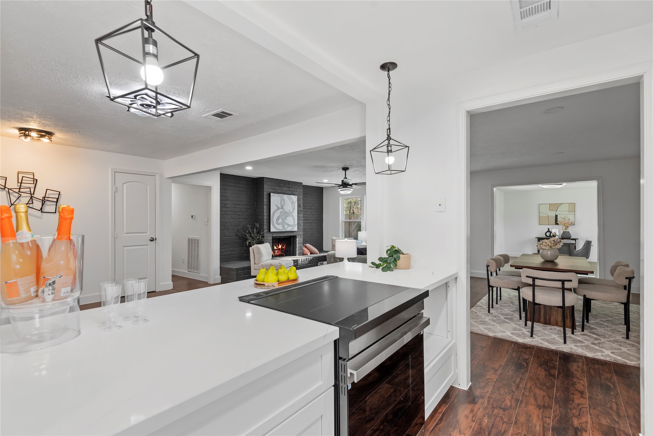 6126 Knotty Post Lane Spring, TX 77373 - Photo 5 of 18 a view of a dining room with furniture and wooden floor
