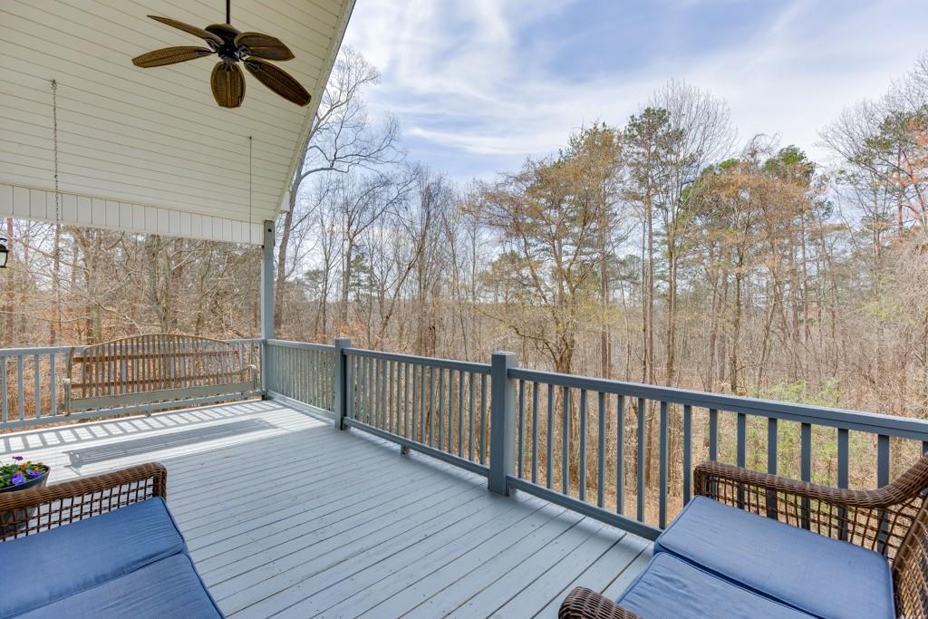 5050 Cagle Mill Road Lula, GA 30554 - Photo 38 of 48 a view of balcony with wooden floor