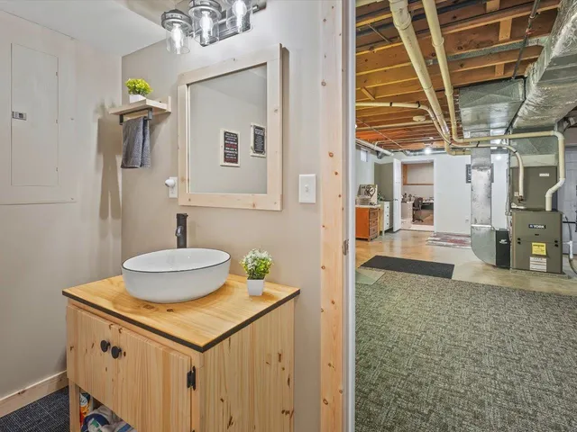 a view of storage and utility room