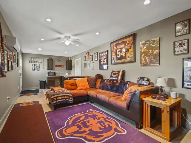 a view of balcony with furniture