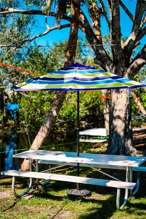 a view of swimming pool from a balcony