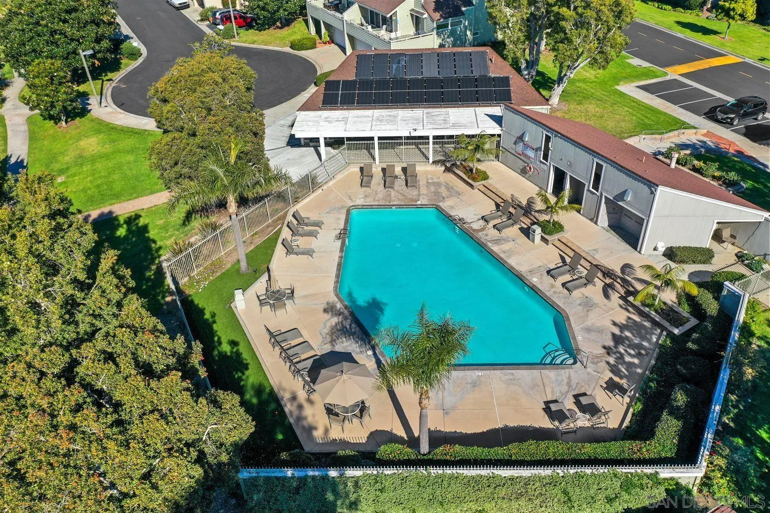 1818 Wilton Road Encinitas, CA 92024 - Photo 49 of 53 an aerial view of a house with a yard and potted plants
