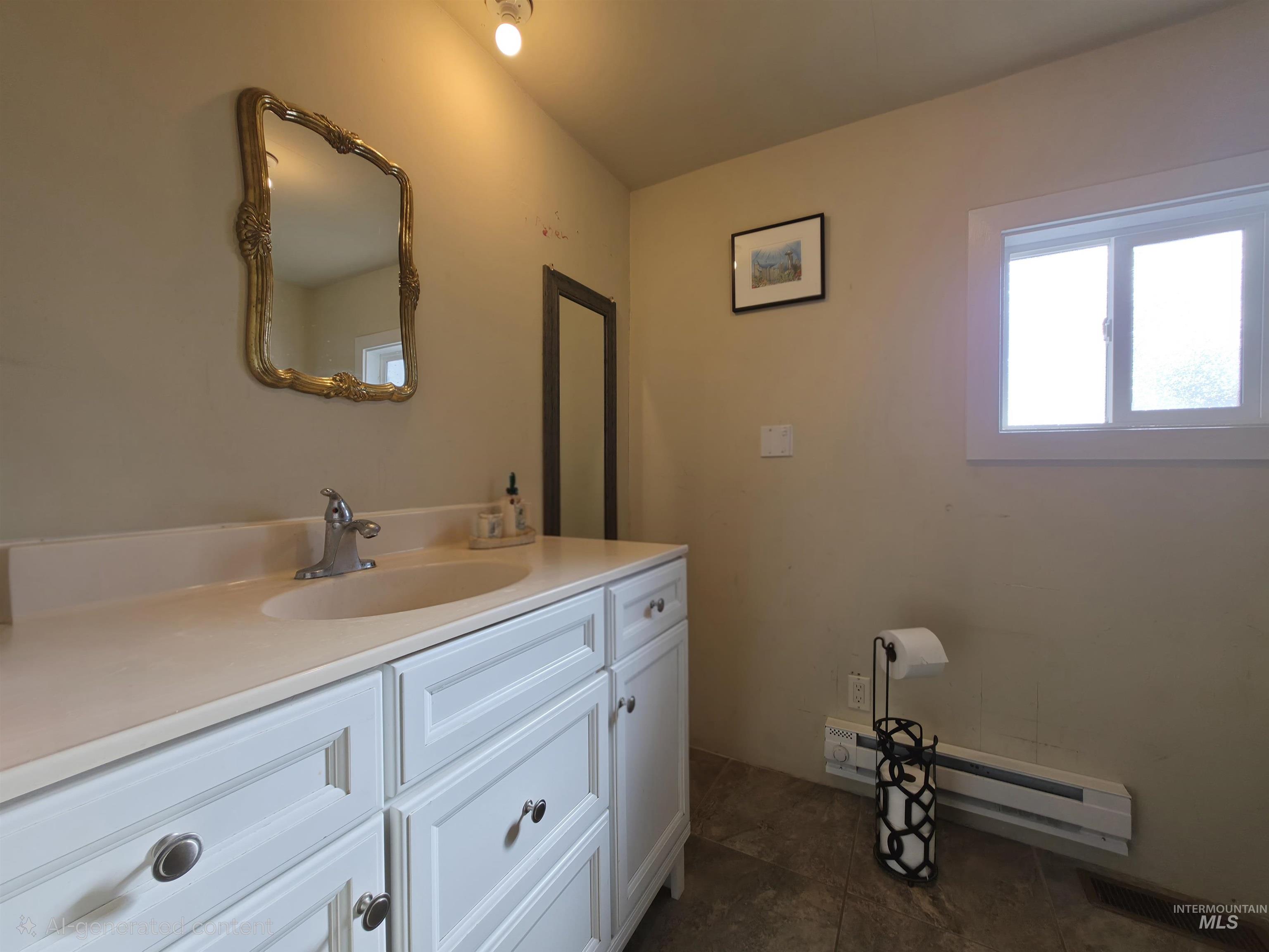 236 West 600 North Rupert, ID 83350 - Photo 23 of 29 Bathroom with vanity and baseboard heating