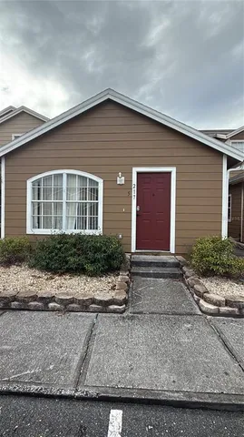 a front view of house and yard