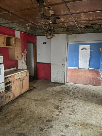 a view of a room with storage