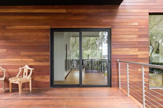 a view of outdoor space with seating space