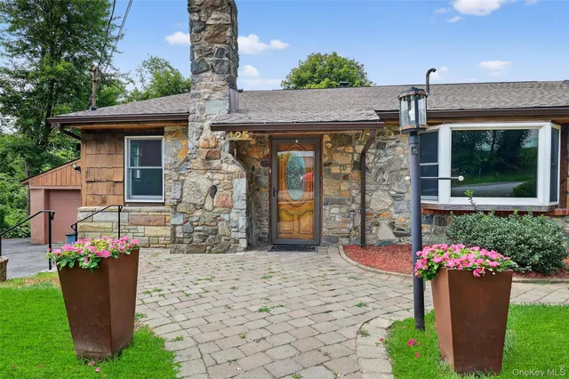 a front view of a house