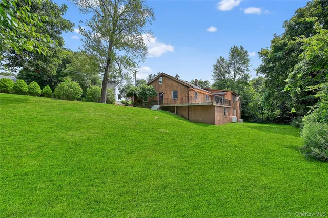 a view of a backyard with a garden