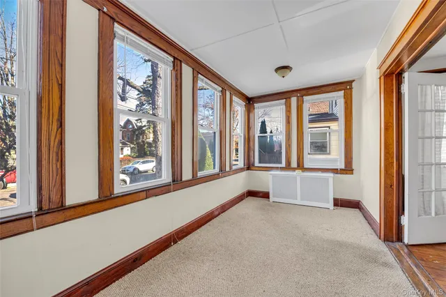 a view of an front door