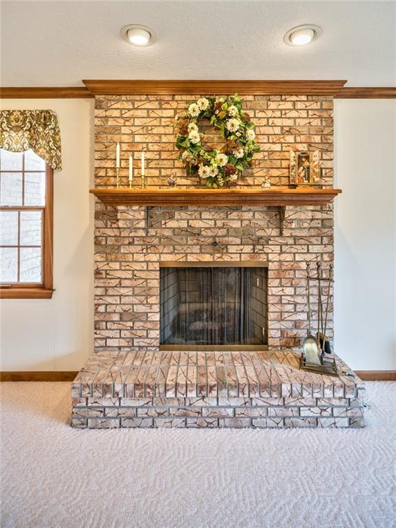 471 Pinkerton Road Wexford, PA 15090 - Photo 17 of 25 Spacious Familyroom open to Kitchen with Ceiling-to-Floor Masonry Fireplace & Bayed Window