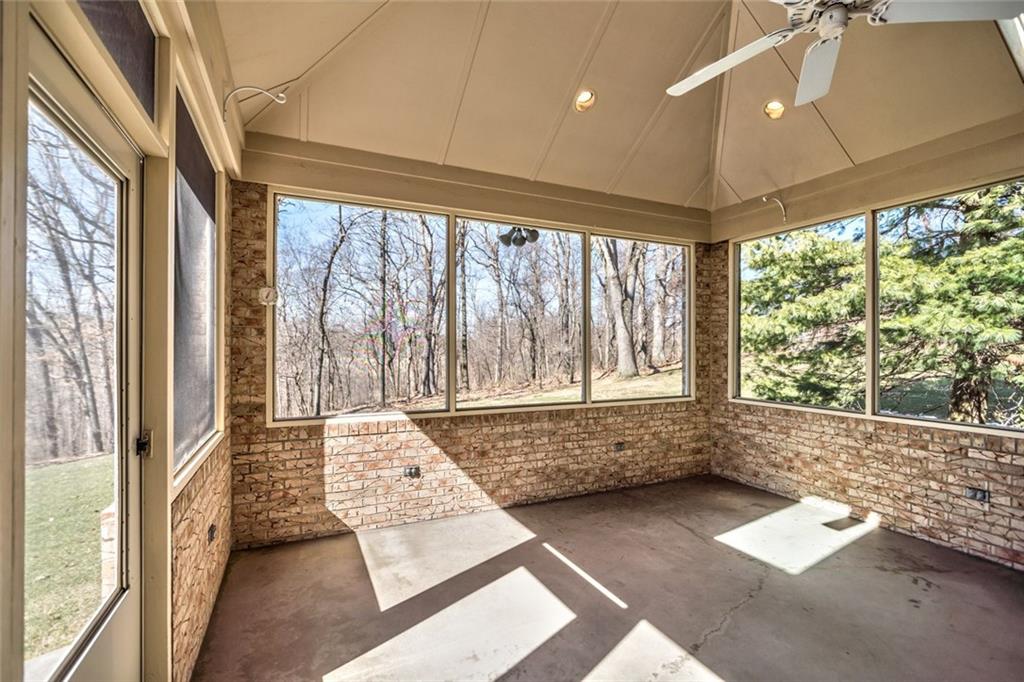 471 Pinkerton Road Wexford, PA 15090 - Photo 4 of 25 Covered Screened Porch with Skylights and Overhead Ceiling Fan