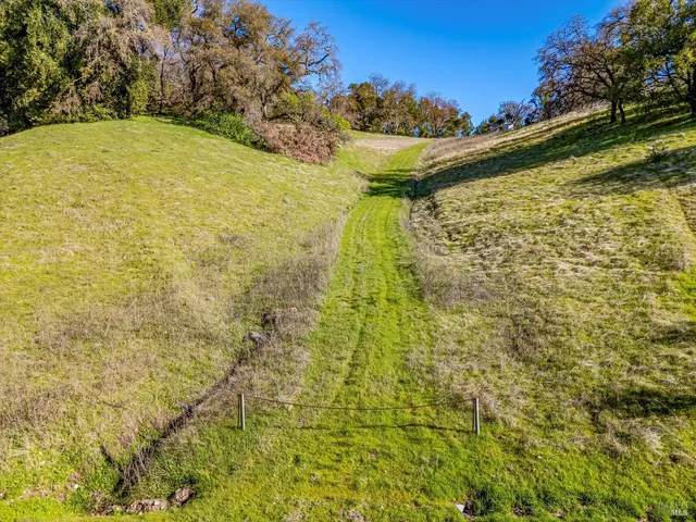 a view of back yard of the green space