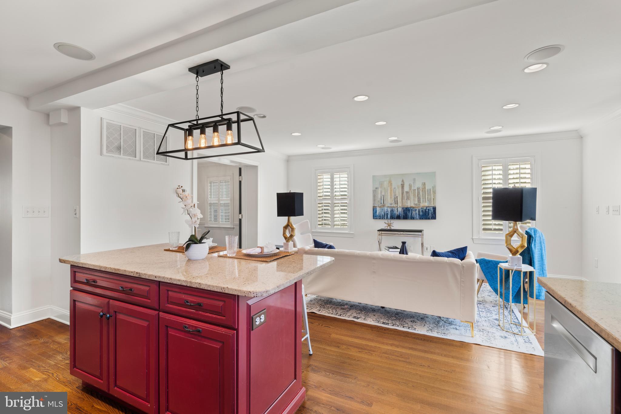 310 Worthington Road Baltimore, MD 21286 - Photo 11 of 50 a view of living room with granite countertop furniture and a flat screen tv